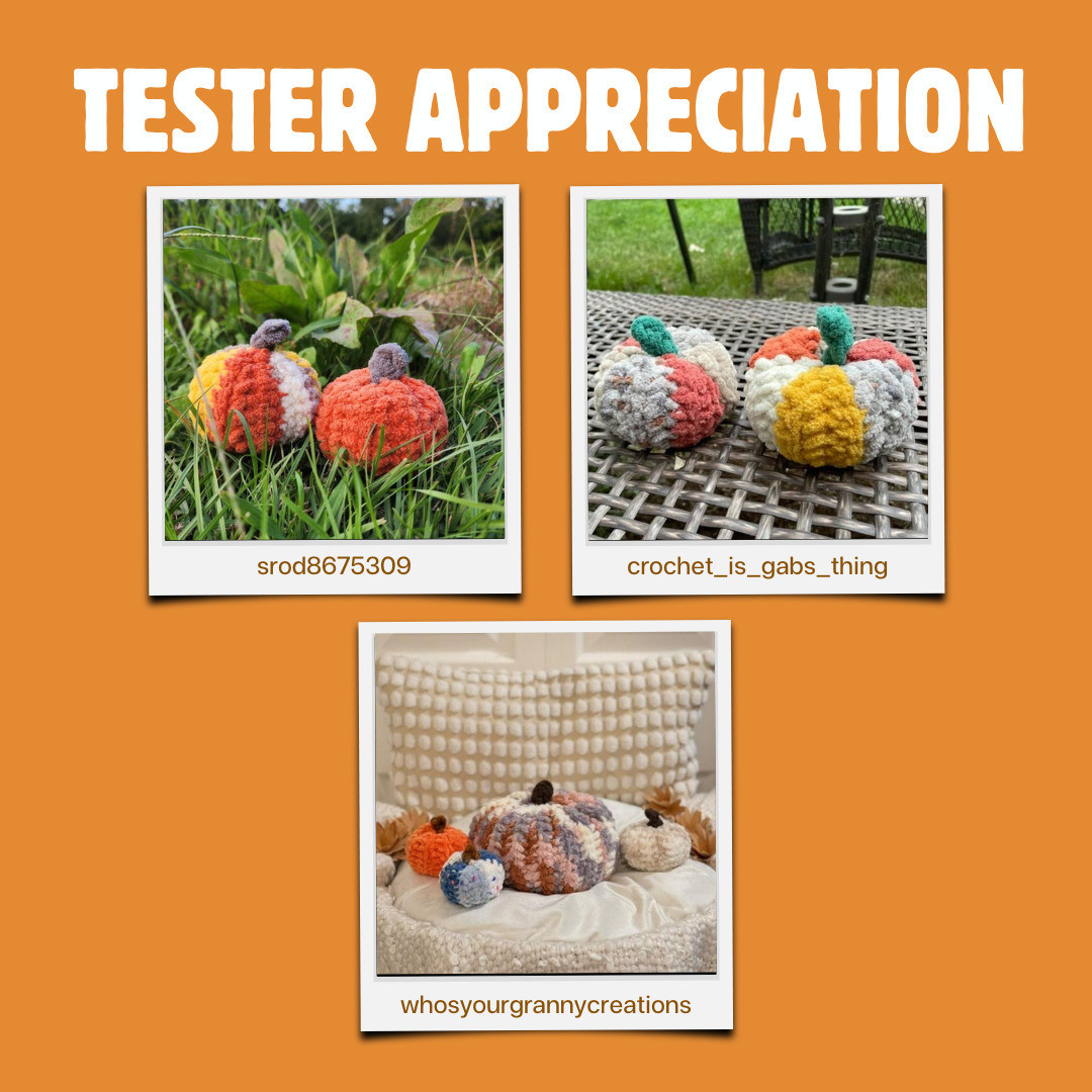 Free Crochet Pattern: Cozy Patchwork Pumpkins