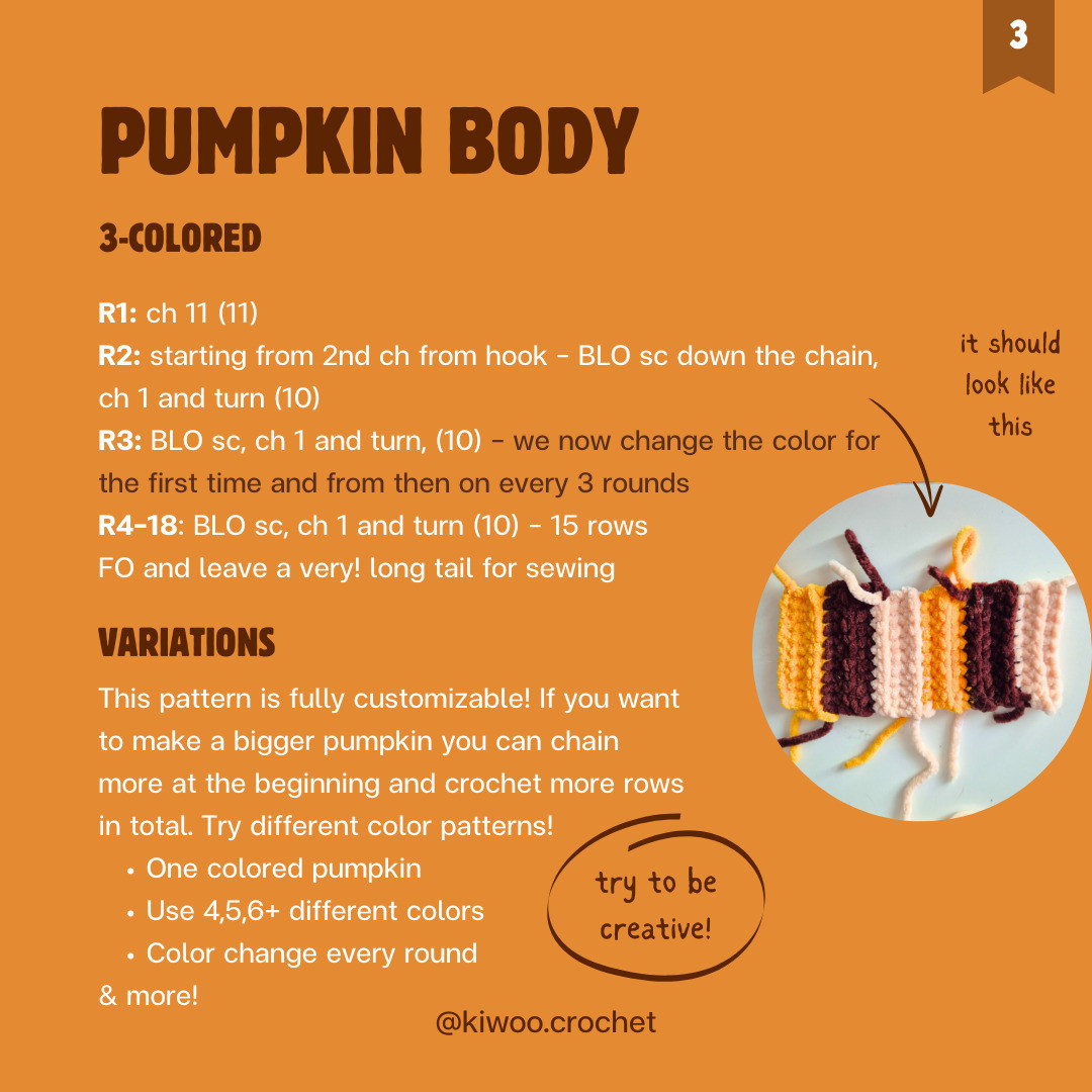 Free Crochet Pattern: Cozy Patchwork Pumpkins