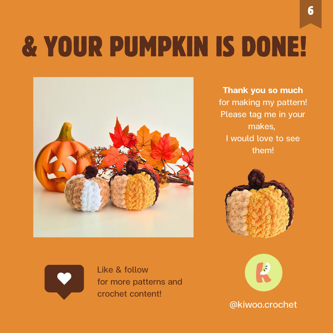 Free Crochet Pattern: Cozy Patchwork Pumpkins