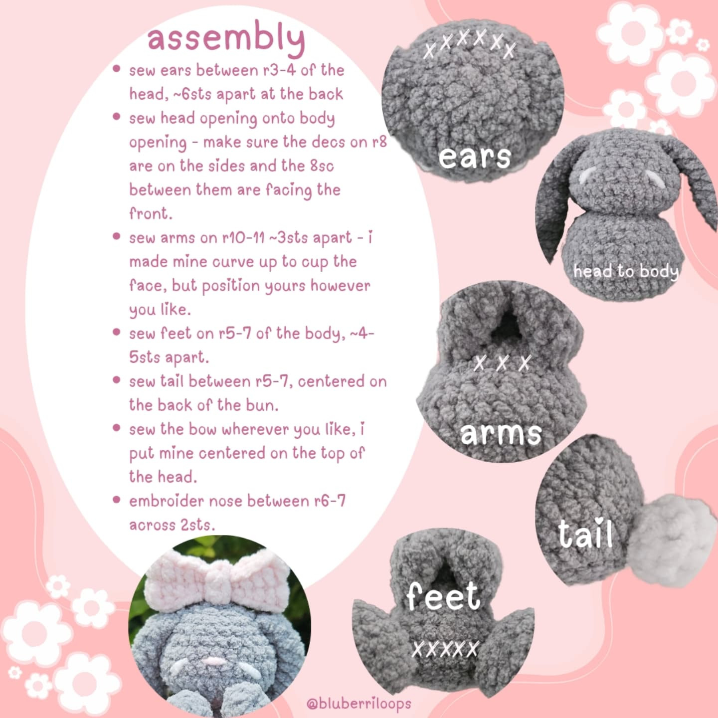 Free Crochet Pattern: Cute Bunny Amigurumi