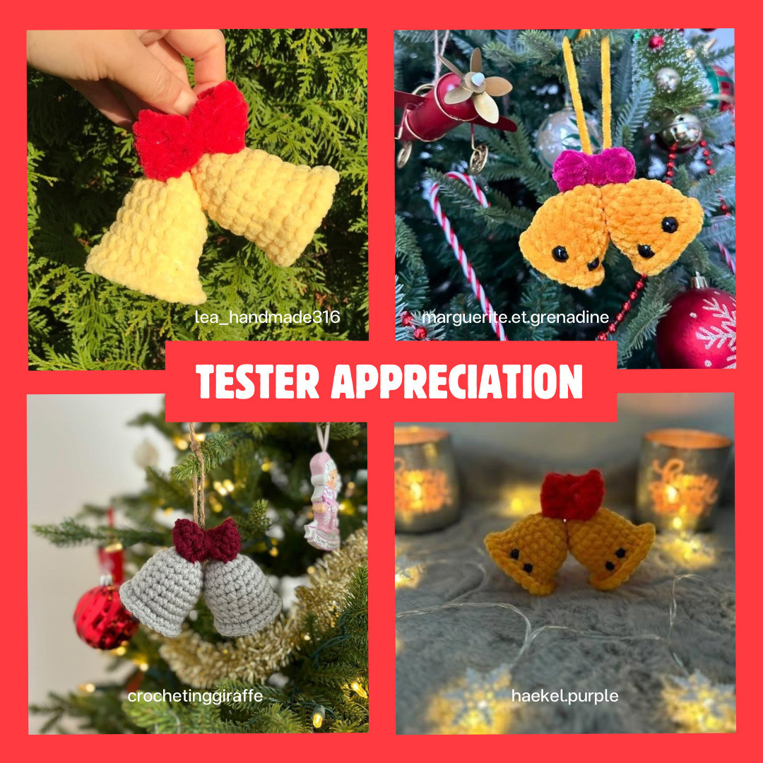 Free Crochet Pattern: Cute Christmas Bells