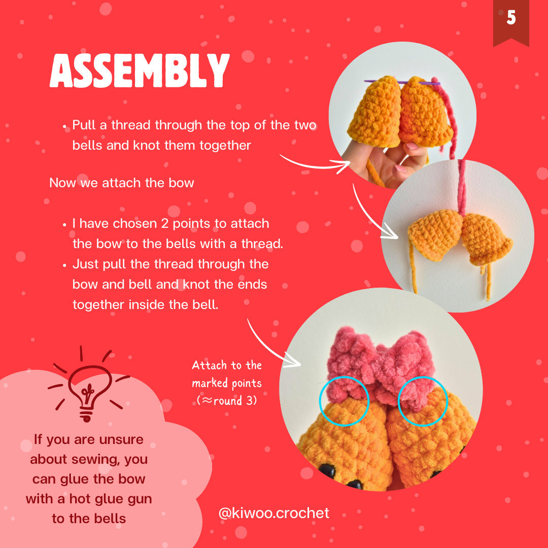 Free Crochet Pattern: Cute Christmas Bells