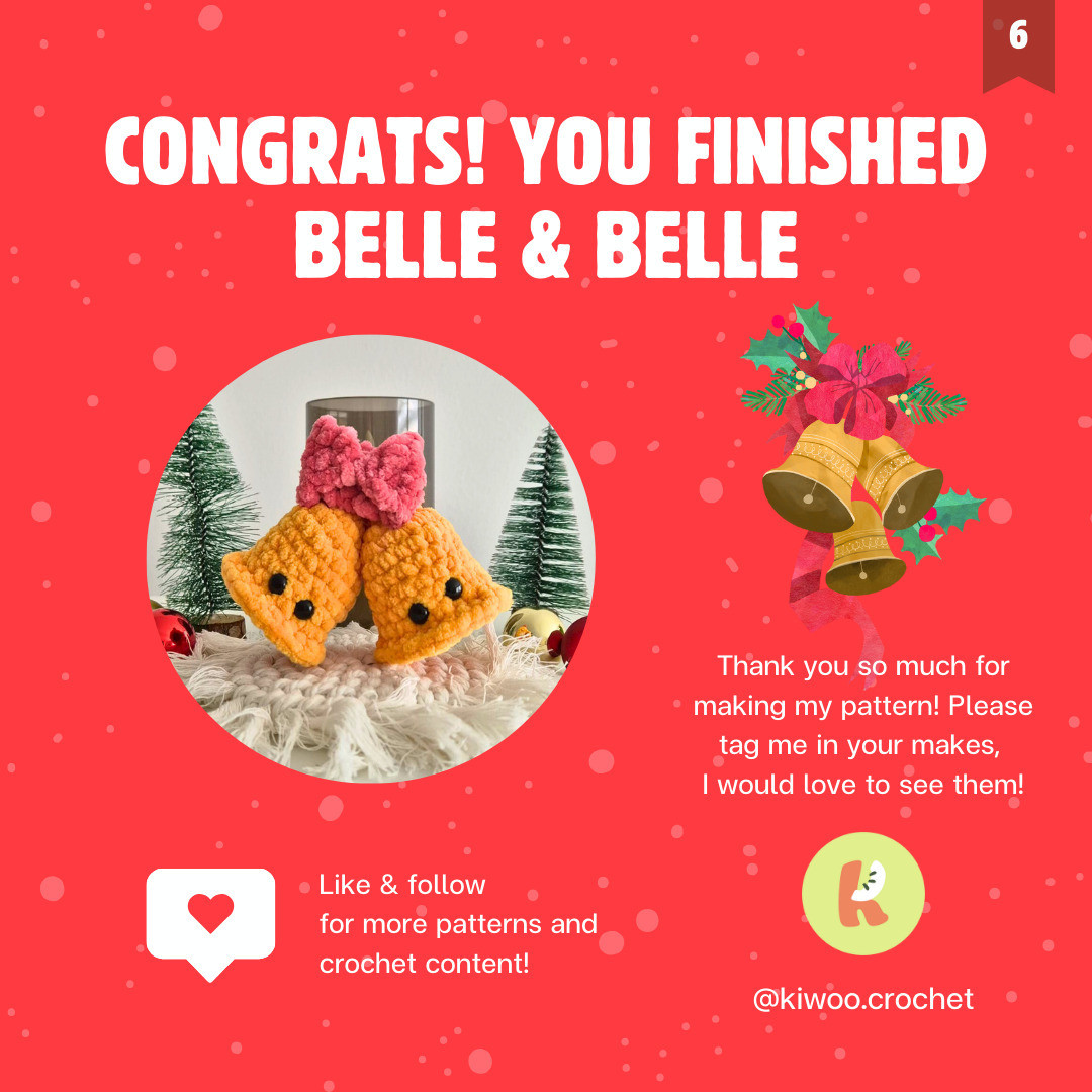 Free Crochet Pattern: Cute Christmas Bells