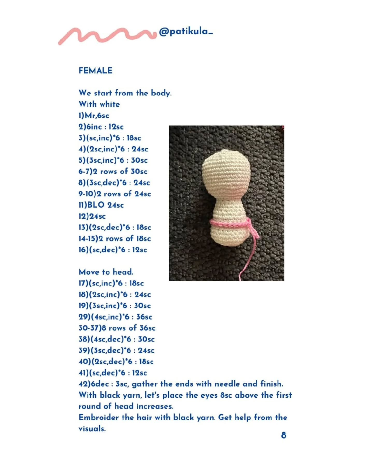 Free Crochet Pattern: Cute Couple Amigurumi