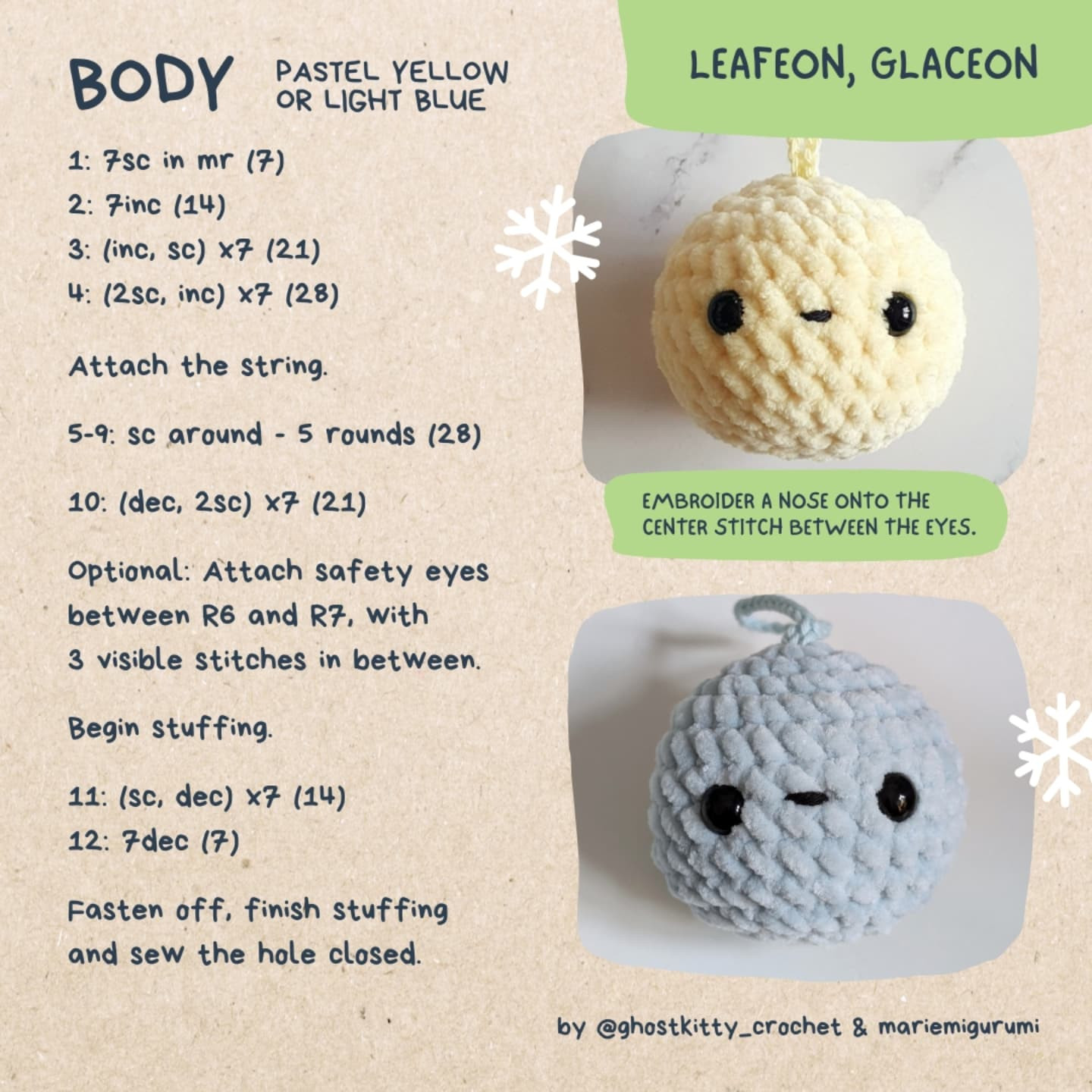 Free Crochet Pattern: Cute Monster Christmas Ornaments