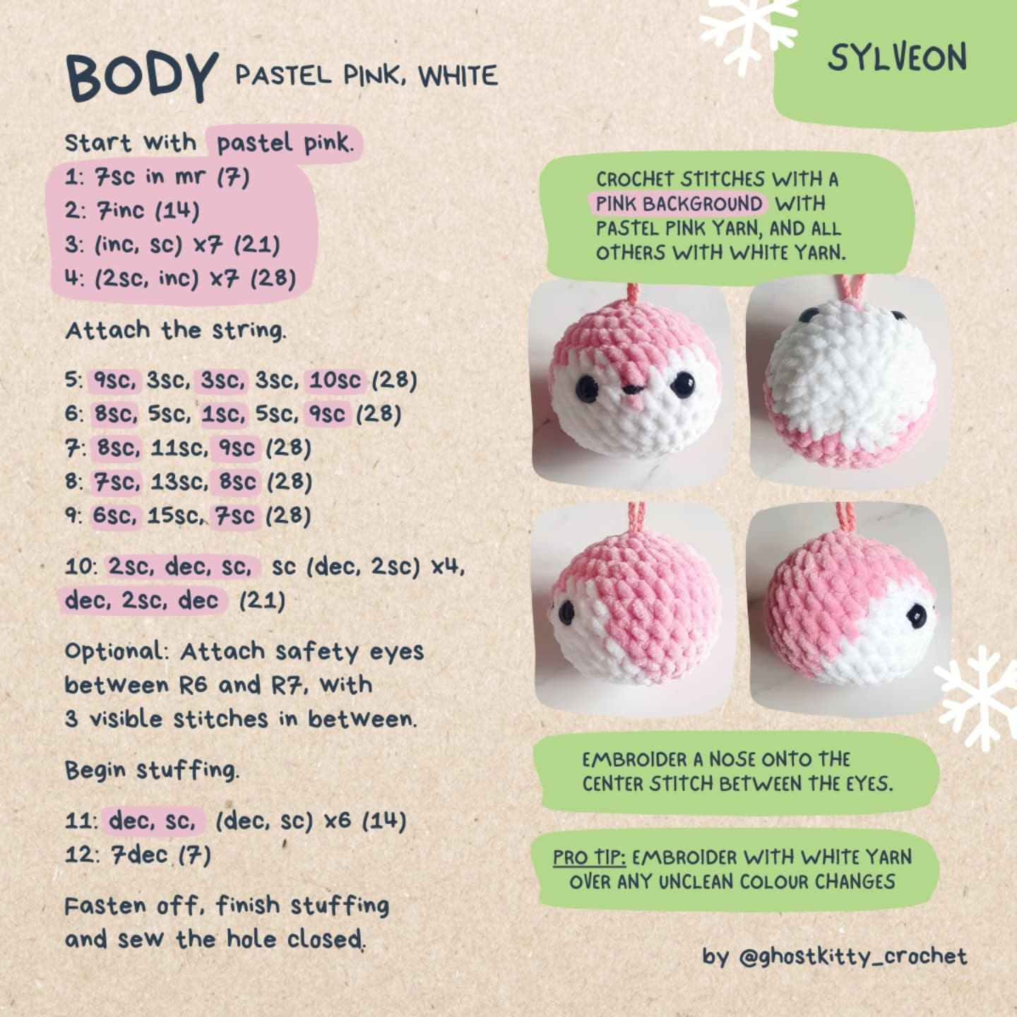 Free Crochet Pattern: Cute Monster Christmas Ornaments