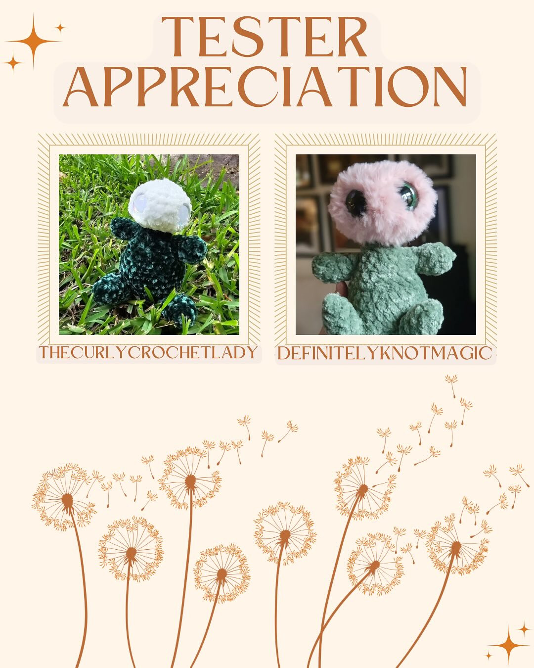 Free Crochet Pattern: Darla the Baby Dandelion Amigurumi