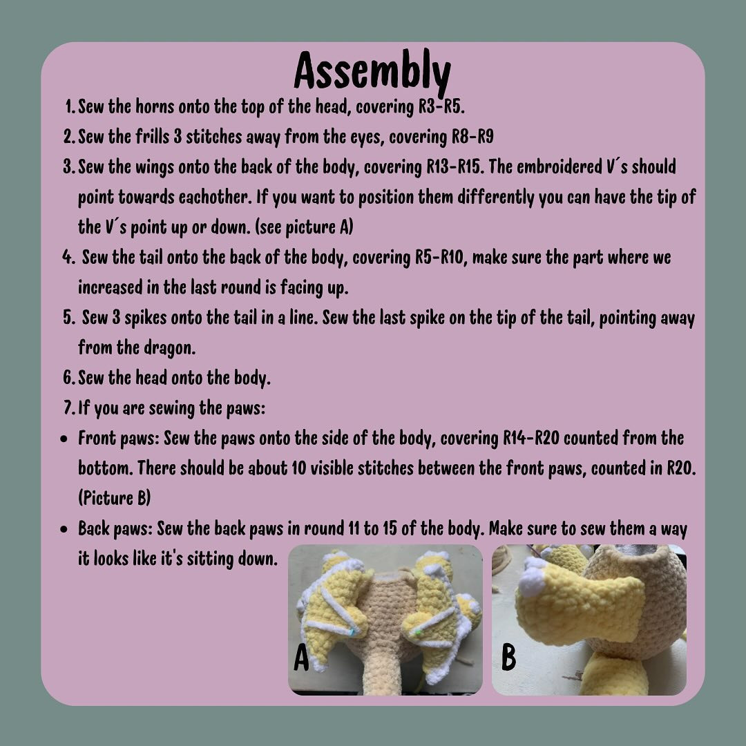 Free Crochet Pattern: Destiny the Dragon