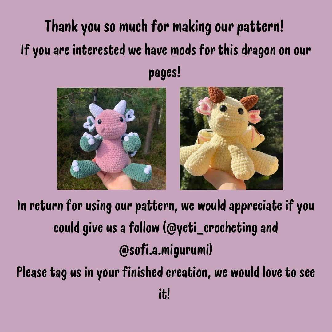 Free Crochet Pattern: Destiny the Dragon