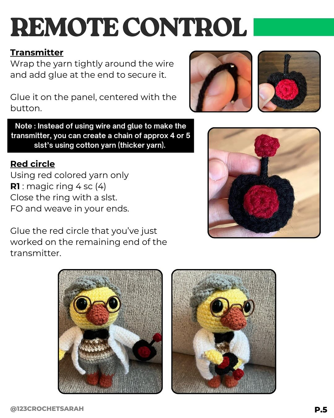Free Crochet Pattern: Dr. Duckling Research Kit