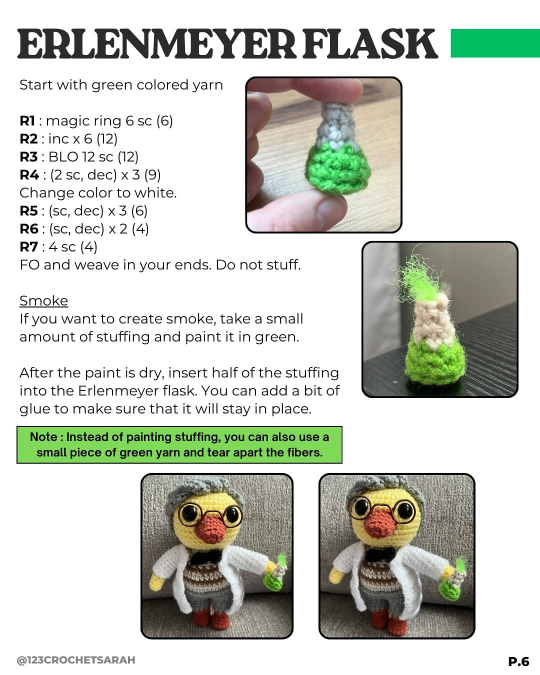 Free Crochet Pattern: Dr. Duckling Research Kit