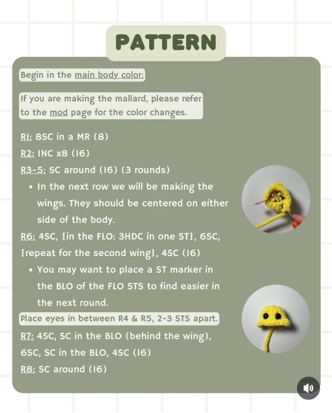 Free Crochet Pattern: Easter Egg Baby Birds
