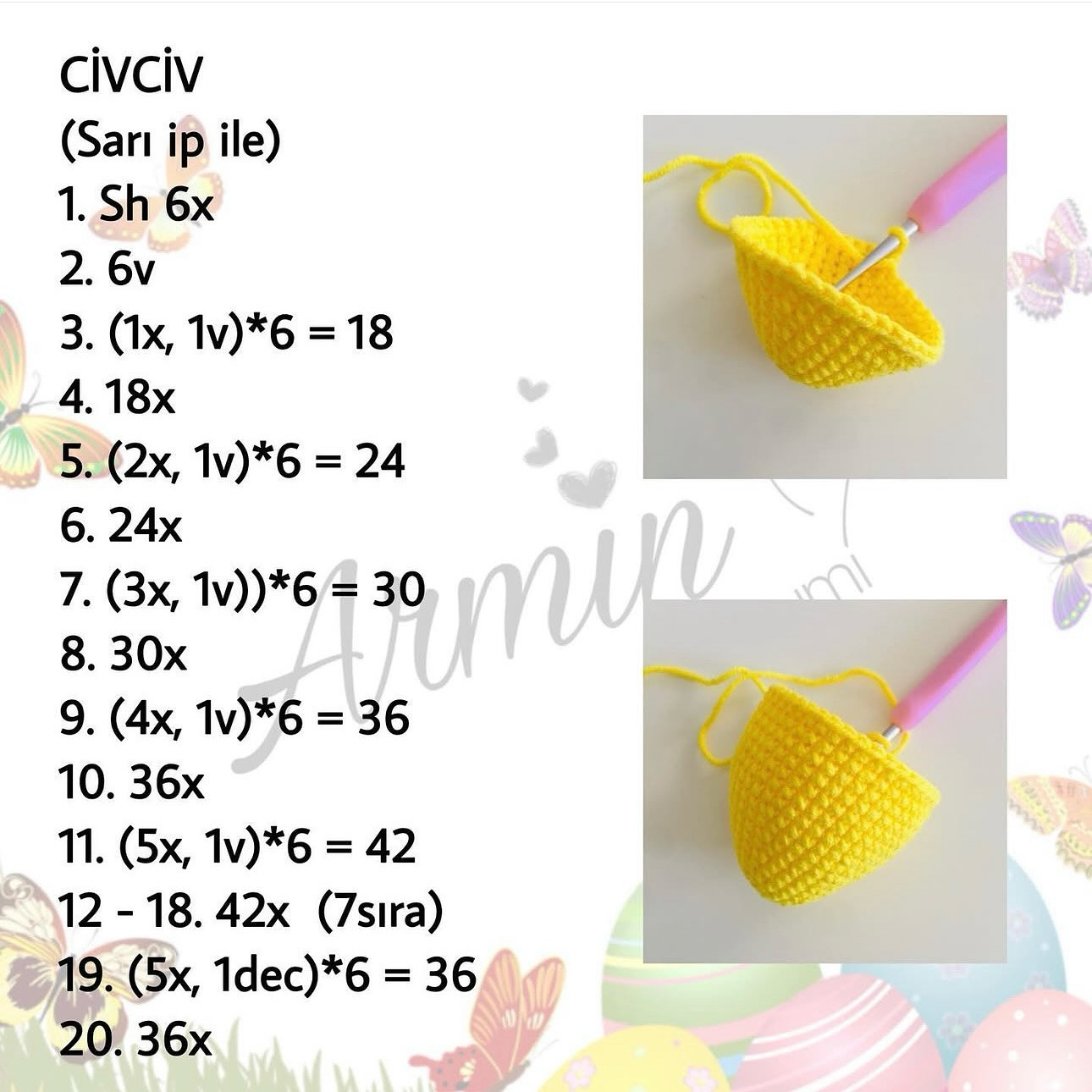 Free Crochet Pattern: Easter Eggs & Chicks