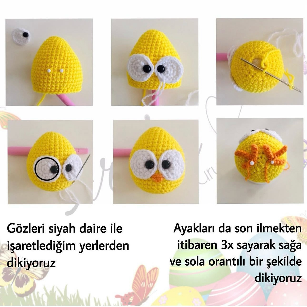 Free Crochet Pattern: Easter Eggs & Chicks