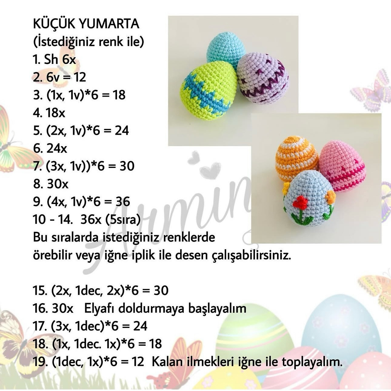 Free Crochet Pattern: Easter Eggs & Chicks