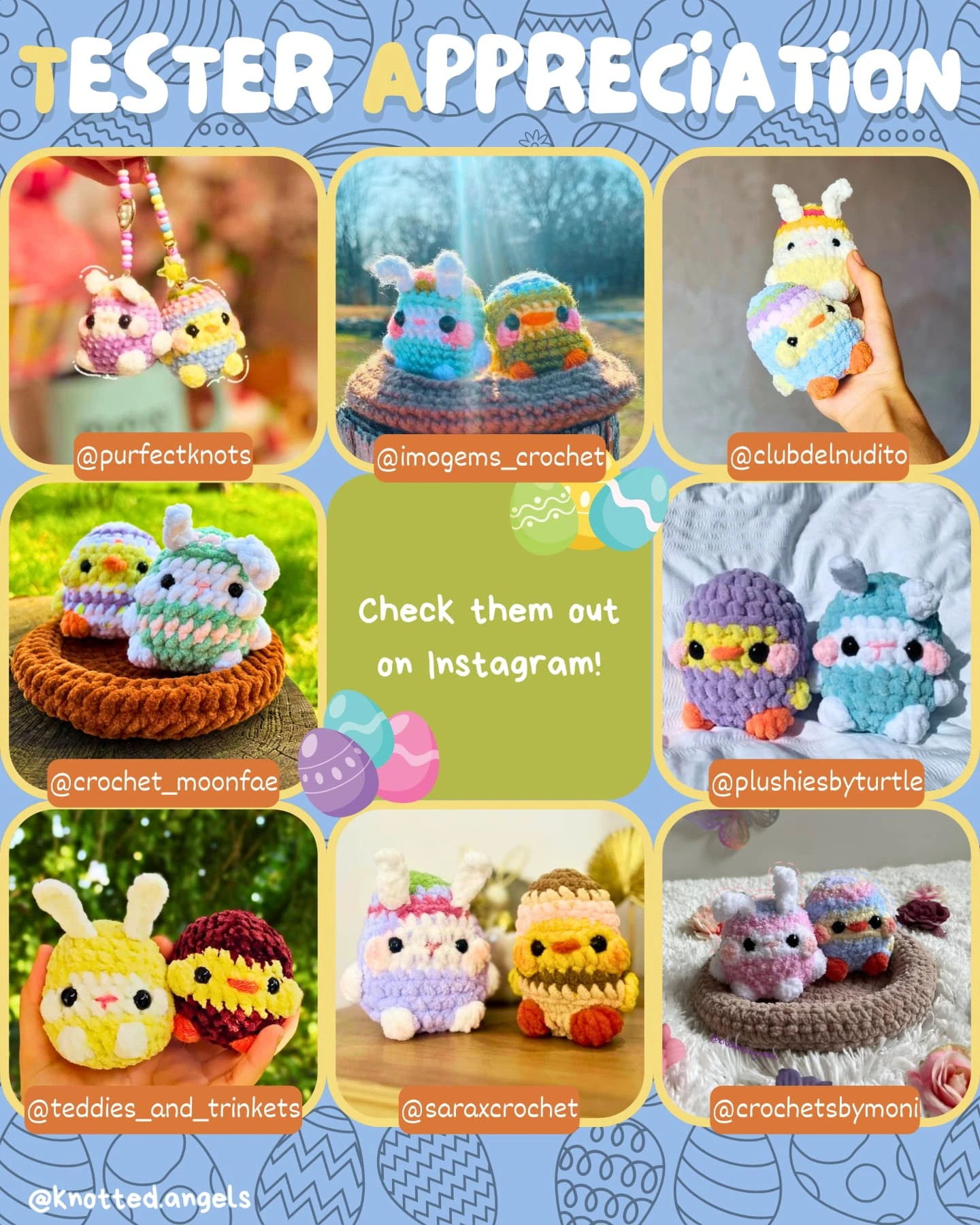 Free Crochet Pattern: Easter Eggy Friends