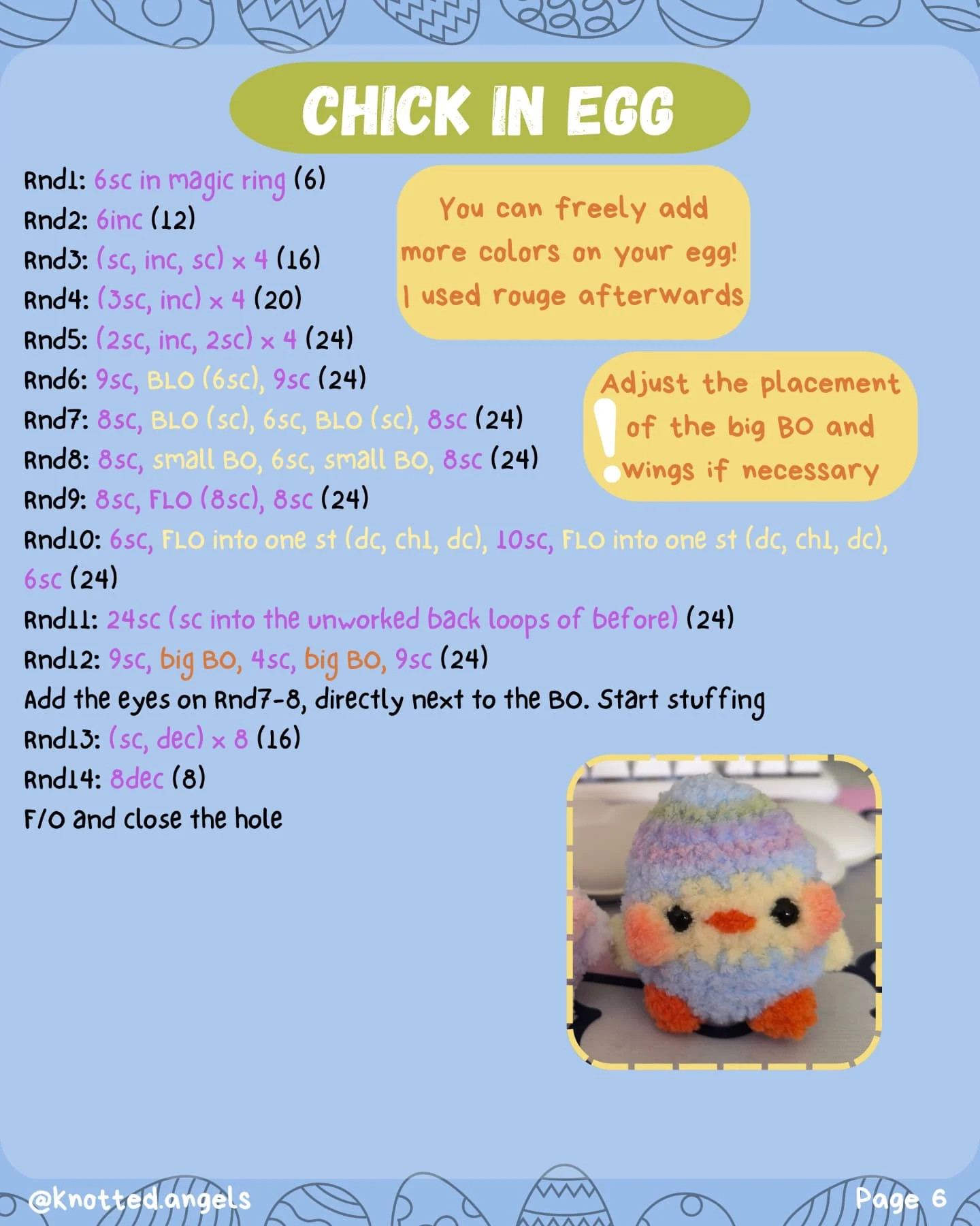 Free Crochet Pattern: Easter Eggy Friends
