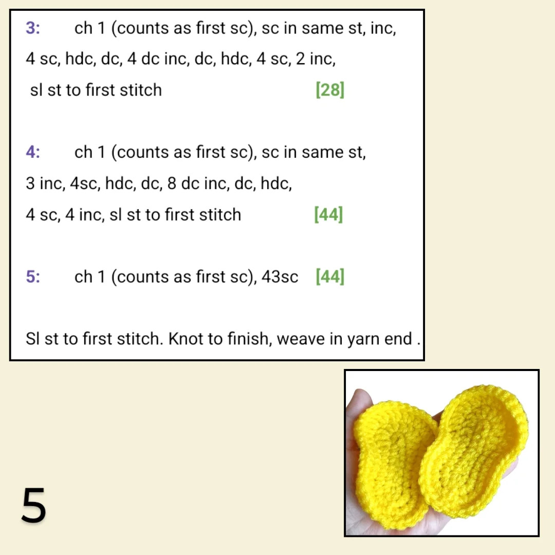 Free Crochet Pattern: Flip Flop Keychain