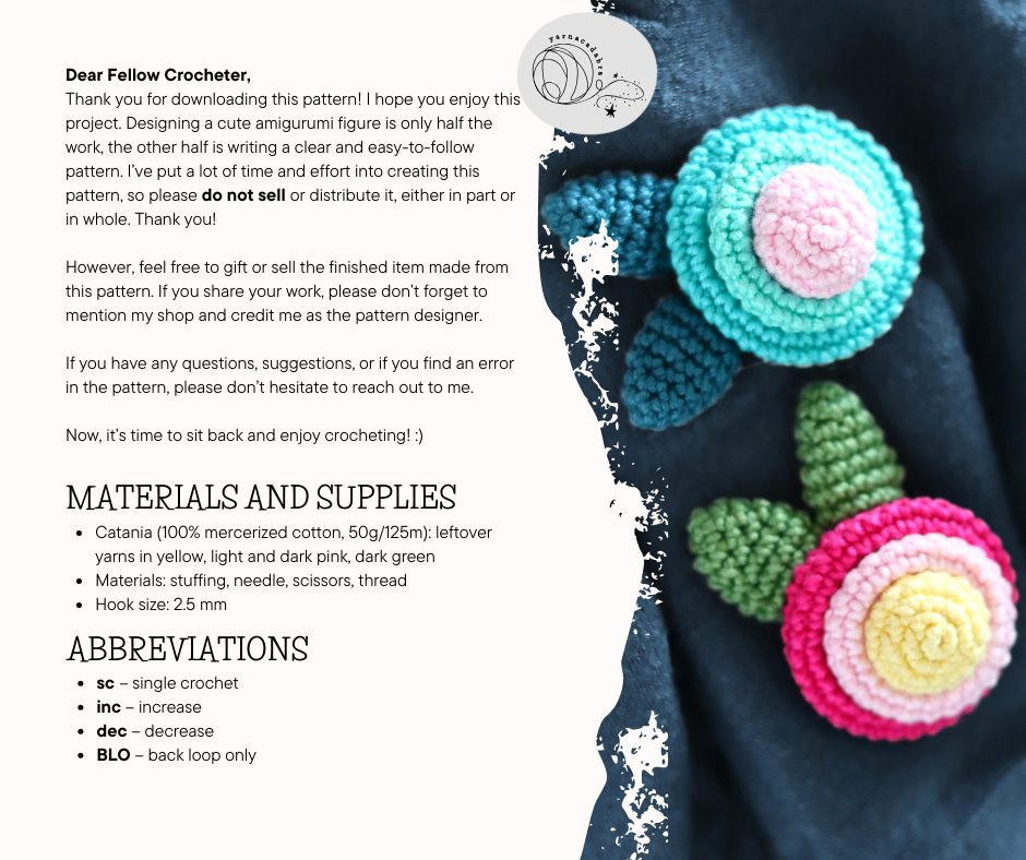 Free Crochet Pattern: Flower Brooch