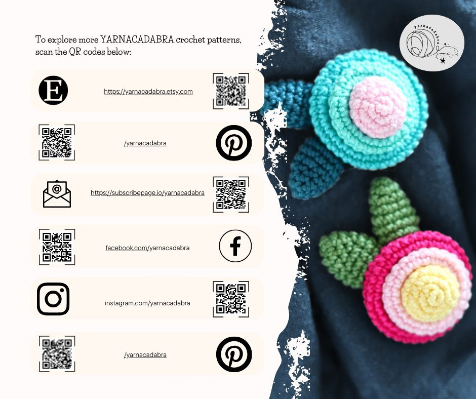Free Crochet Pattern: Flower Brooch