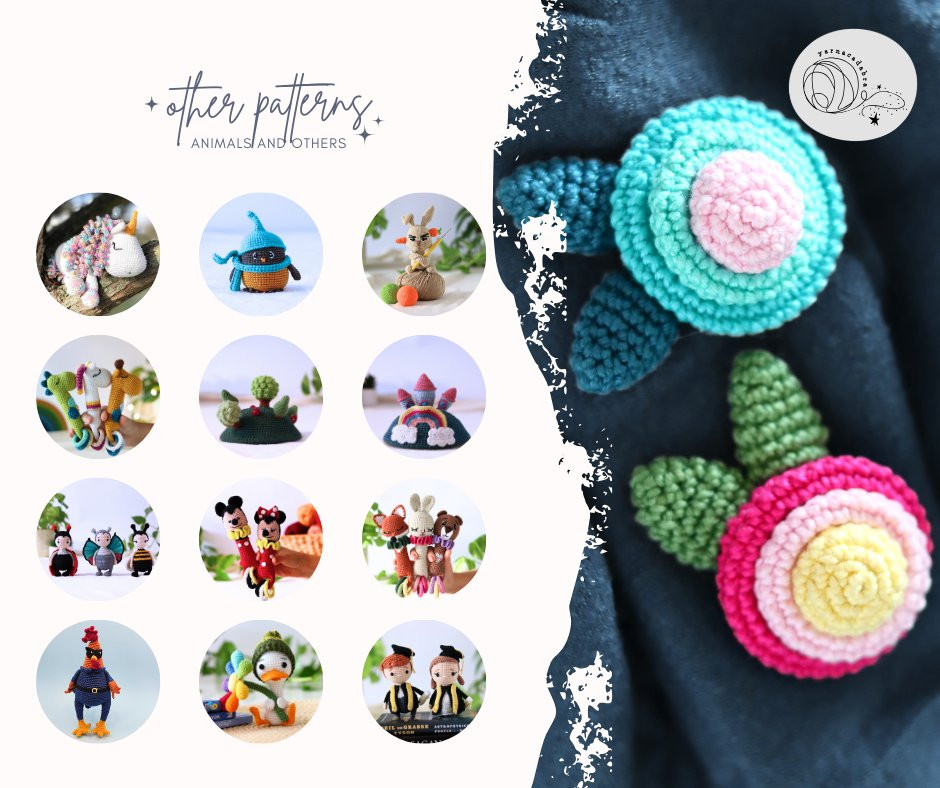 Free Crochet Pattern: Flower Brooch