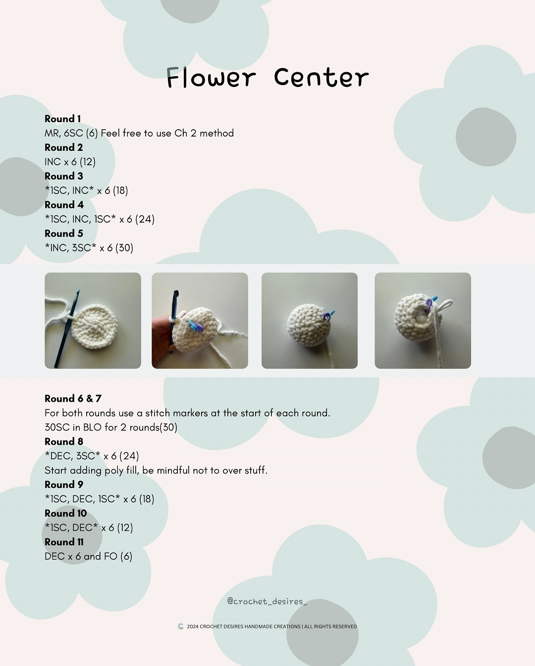 Free Crochet Pattern: Flower Pincushion