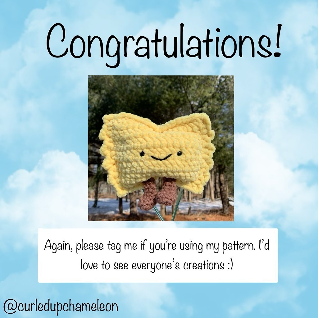 Free Crochet Pattern: Frankie the Farfalle