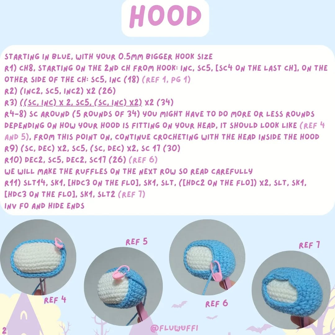 Free Crochet Pattern: Ghost Cinnamoroll Amigurumi