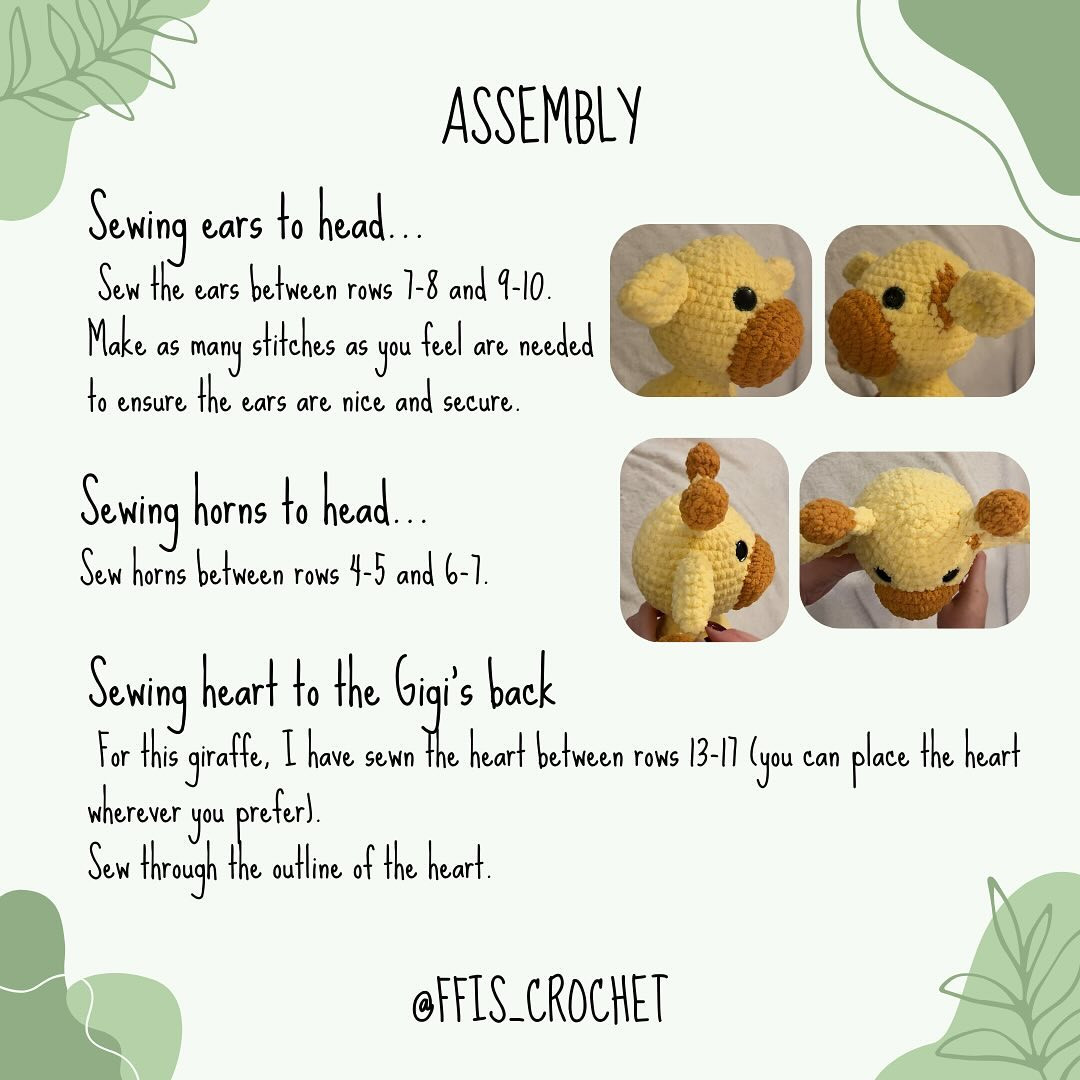 Free Crochet Pattern: Gigi the Giraffe Amigurumi