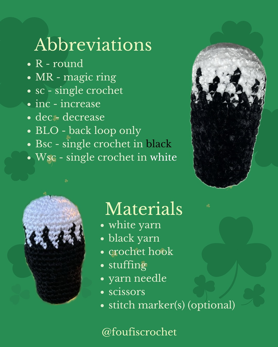 Free Crochet Pattern: Guinness Pint! No-Sew, Fast Making