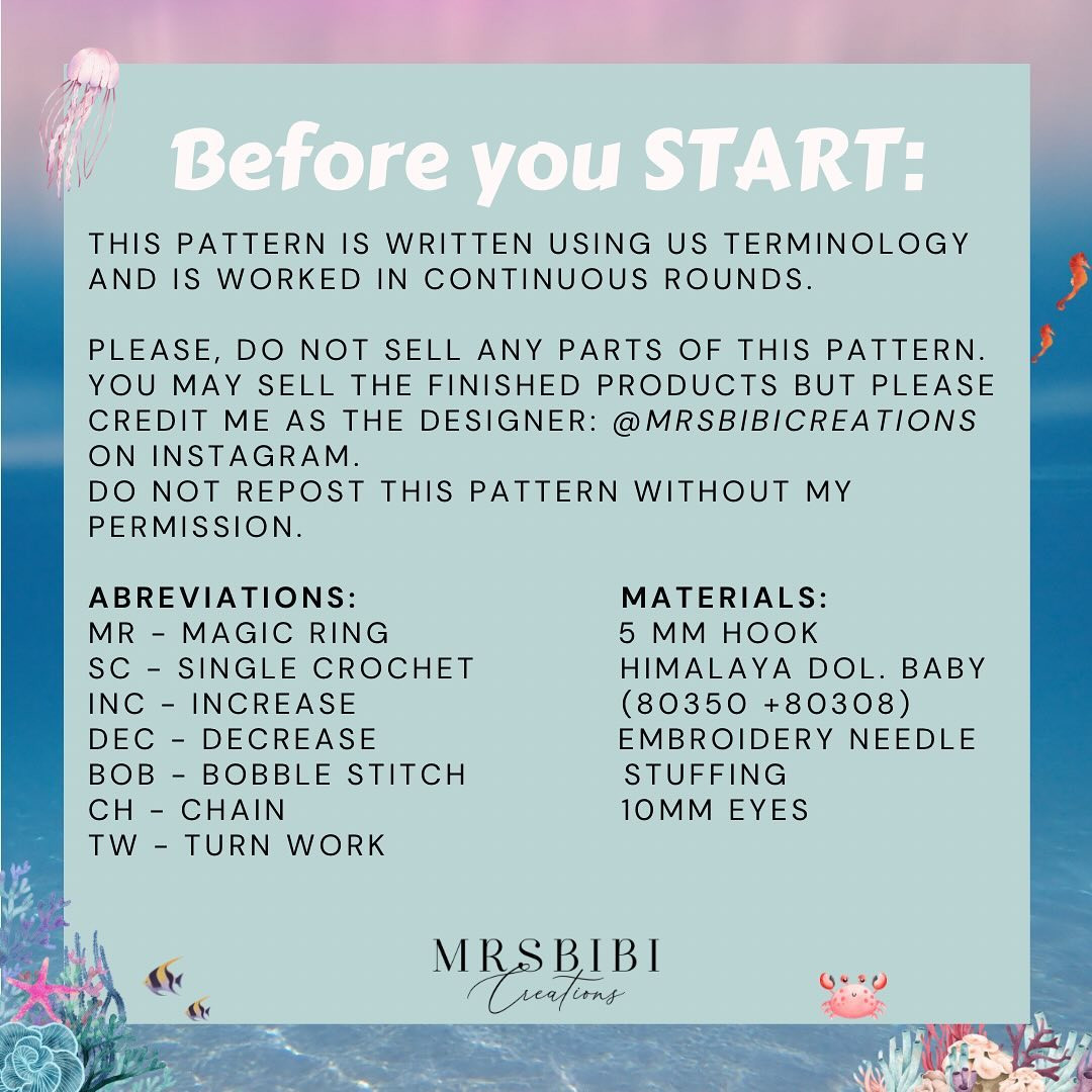 Free Crochet Pattern: Guppy Mermaid Amigurumi