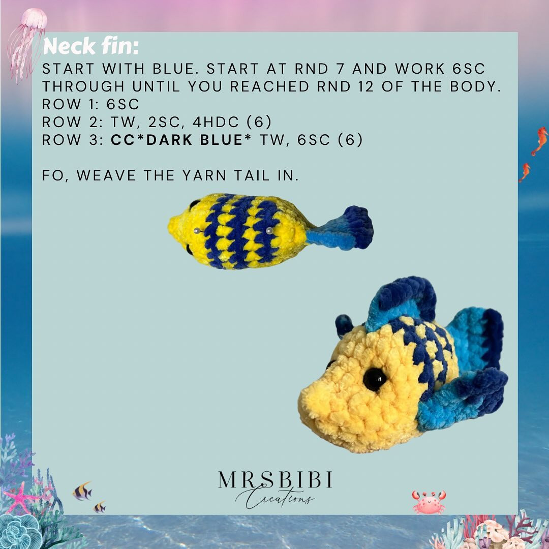 Free Crochet Pattern: Guppy Mermaid Amigurumi