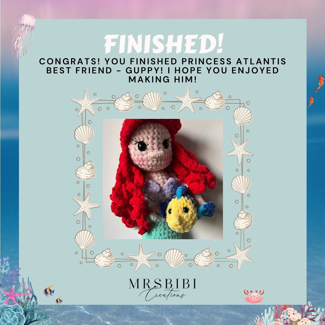 Free Crochet Pattern: Guppy Mermaid Amigurumi