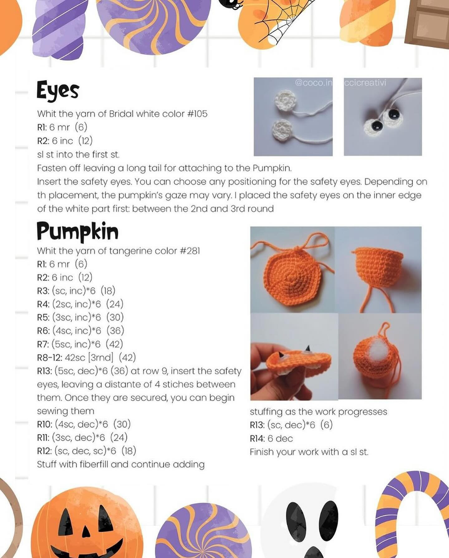 Free Crochet Pattern: Halloween Bookmark Pumpkins