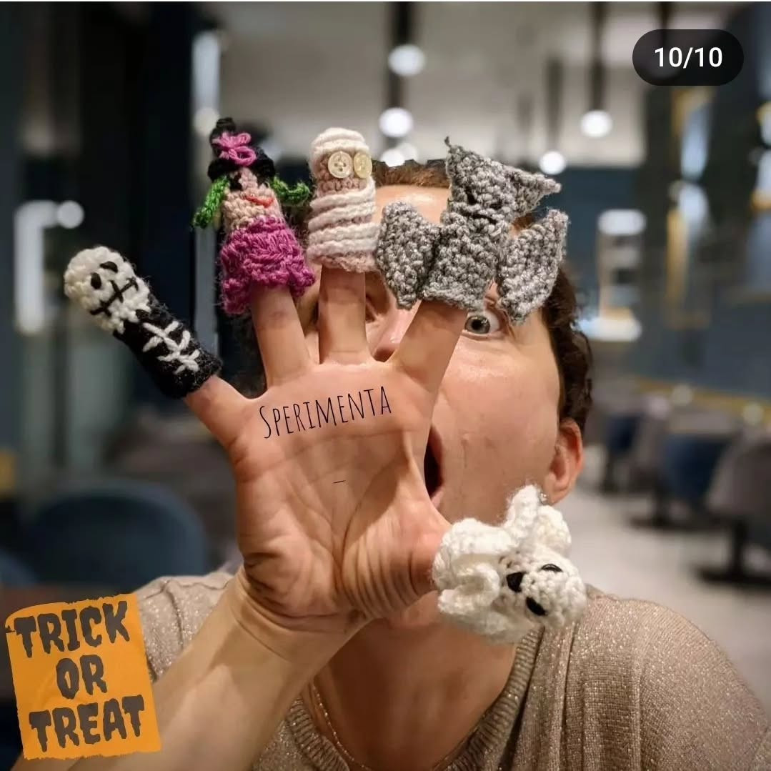 Free Crochet Pattern: Halloween Finger Puppets