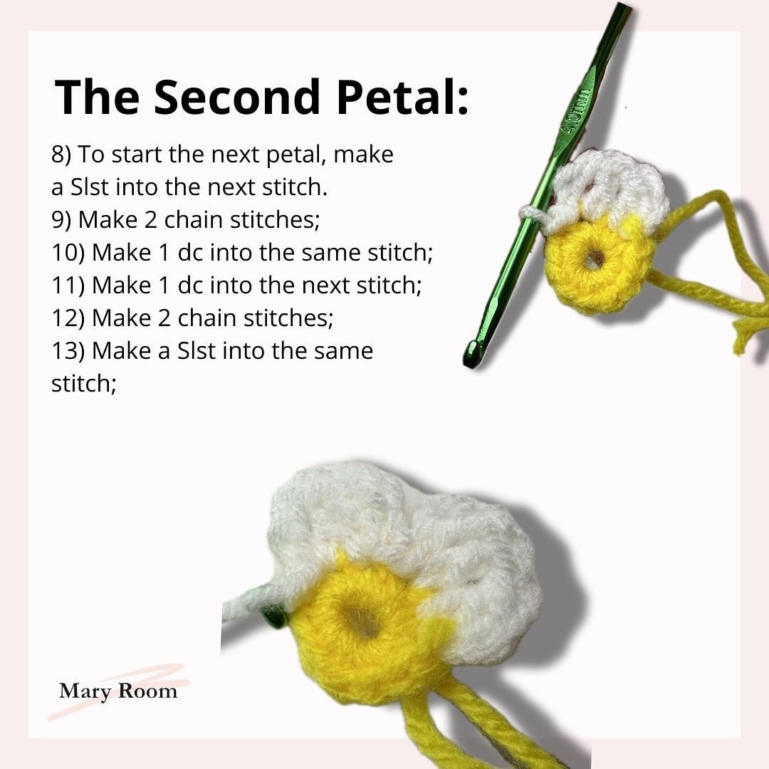 Free Crochet Pattern: Hanging Daisy Flower Pot