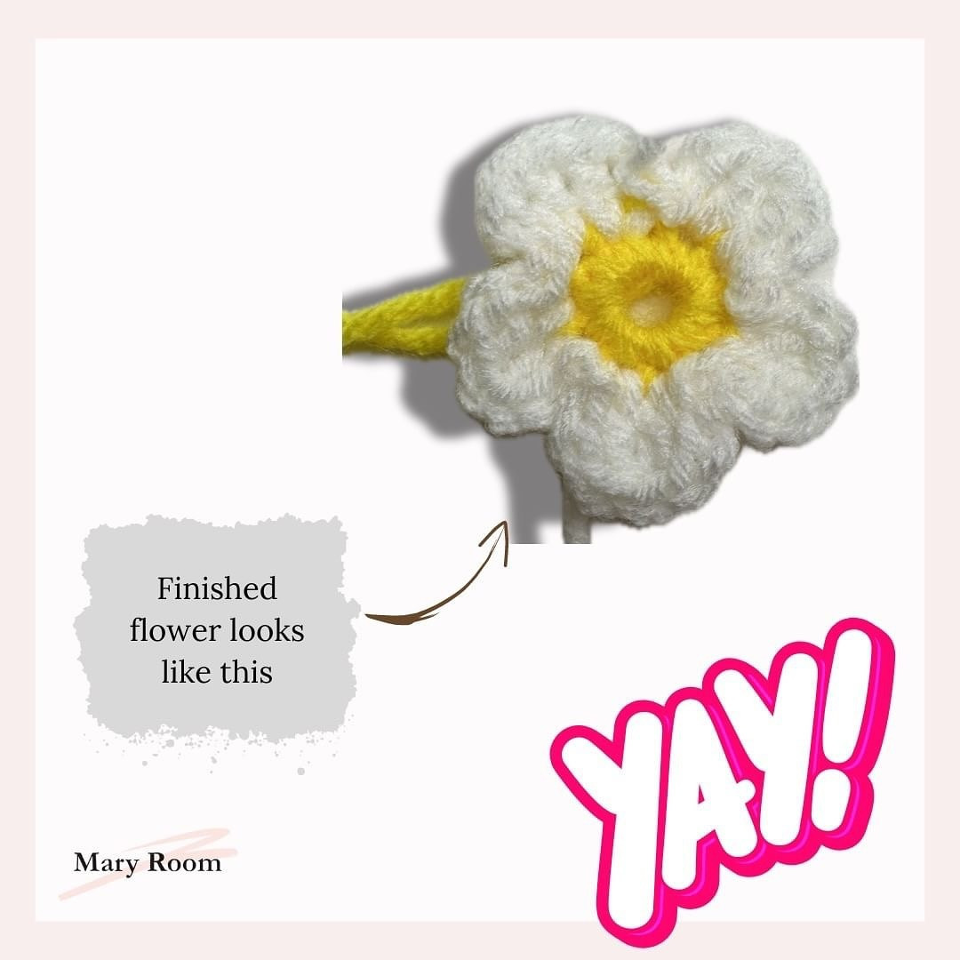 Free Crochet Pattern: Hanging Daisy Flower Pot
