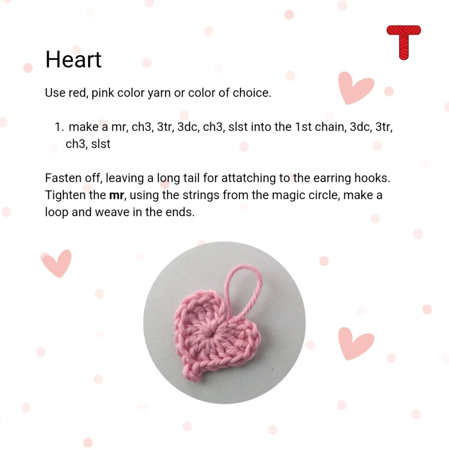 Free Crochet Pattern: Heart Garland