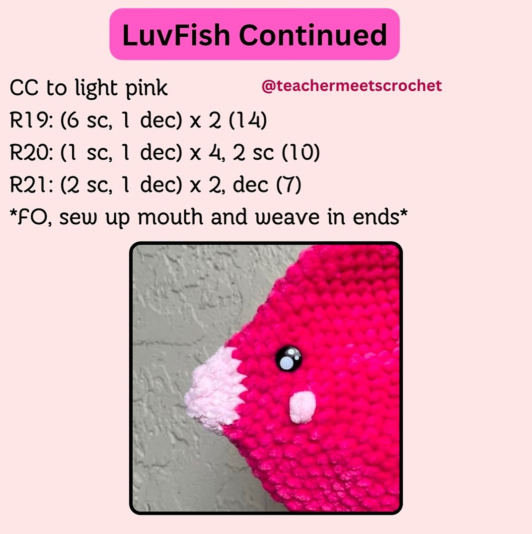 Free Crochet Pattern: Heart-Shaped Pokémon Pillow 💕Free LuvFish Crochet Pattern 💕