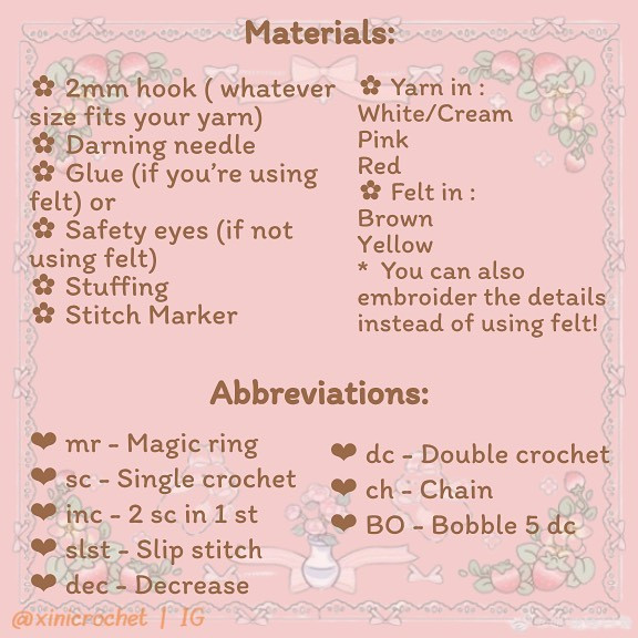 Free Crochet Pattern: Hello Kitty Cake Amigurumi
 ⋆𐙚₊˚⊹ ♡ Hello Kitty Macaroon