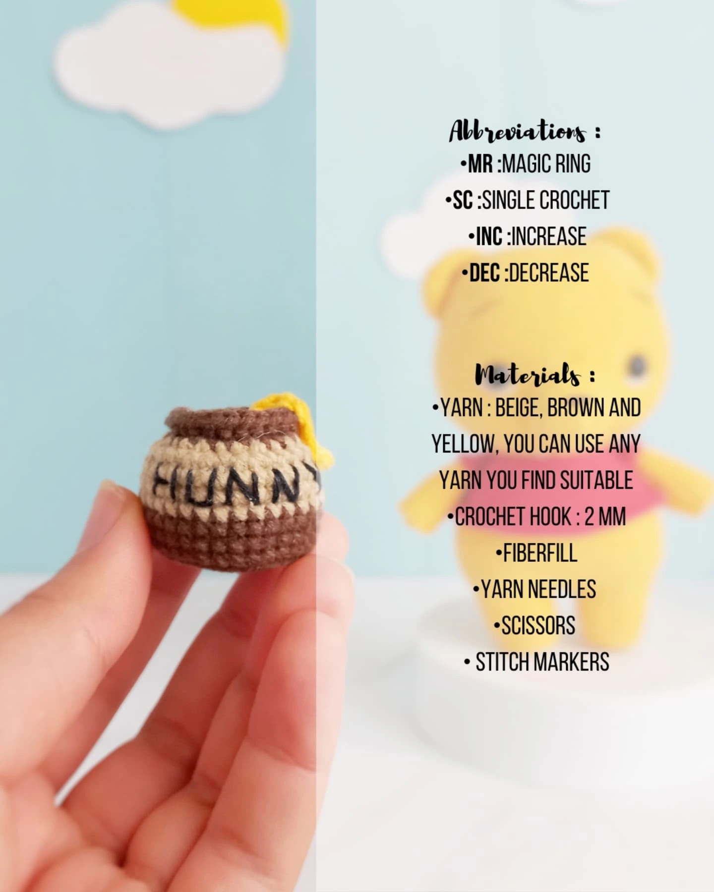 Free Crochet Pattern: honey pot pattern