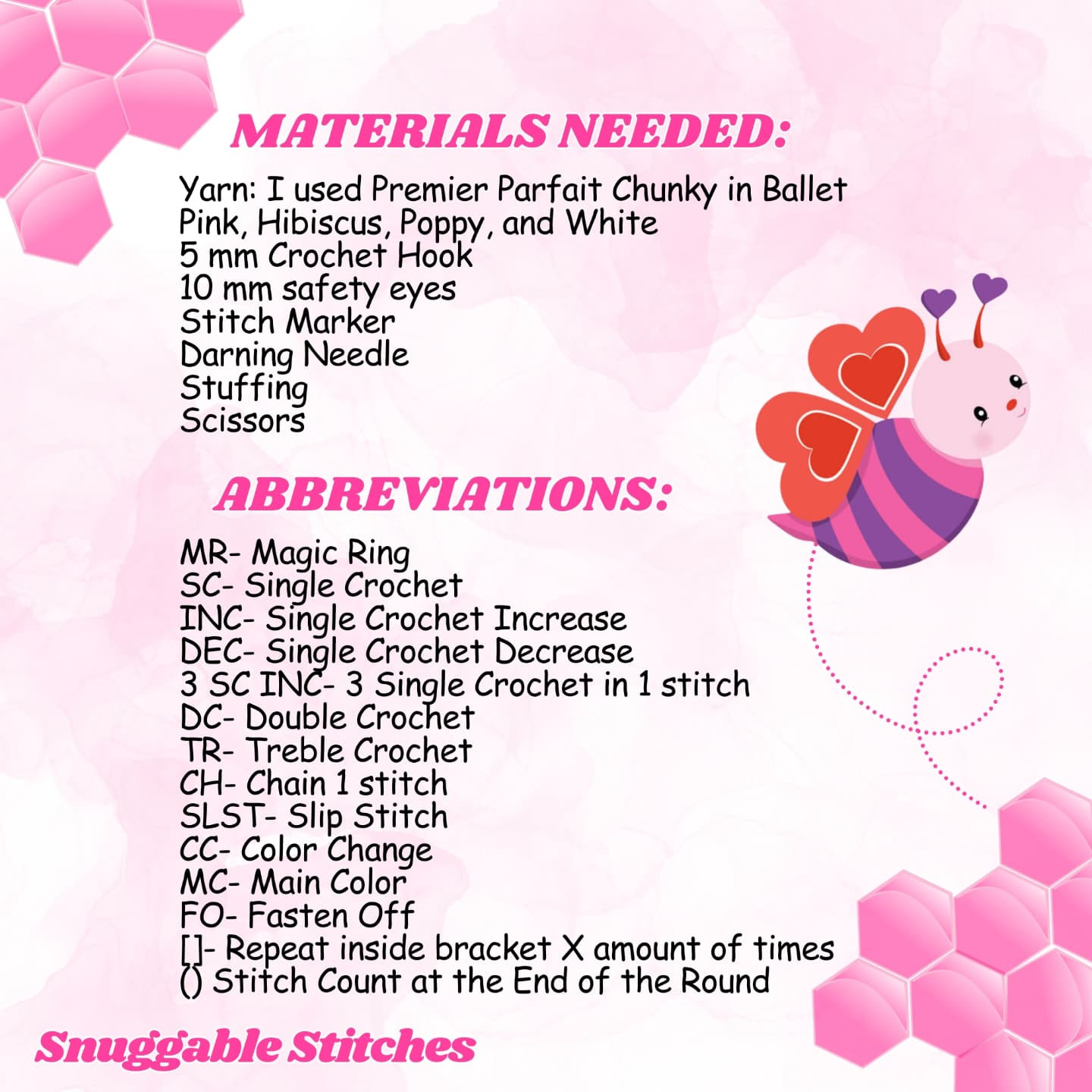 Free Crochet Pattern: Itty Bitty Love Bee