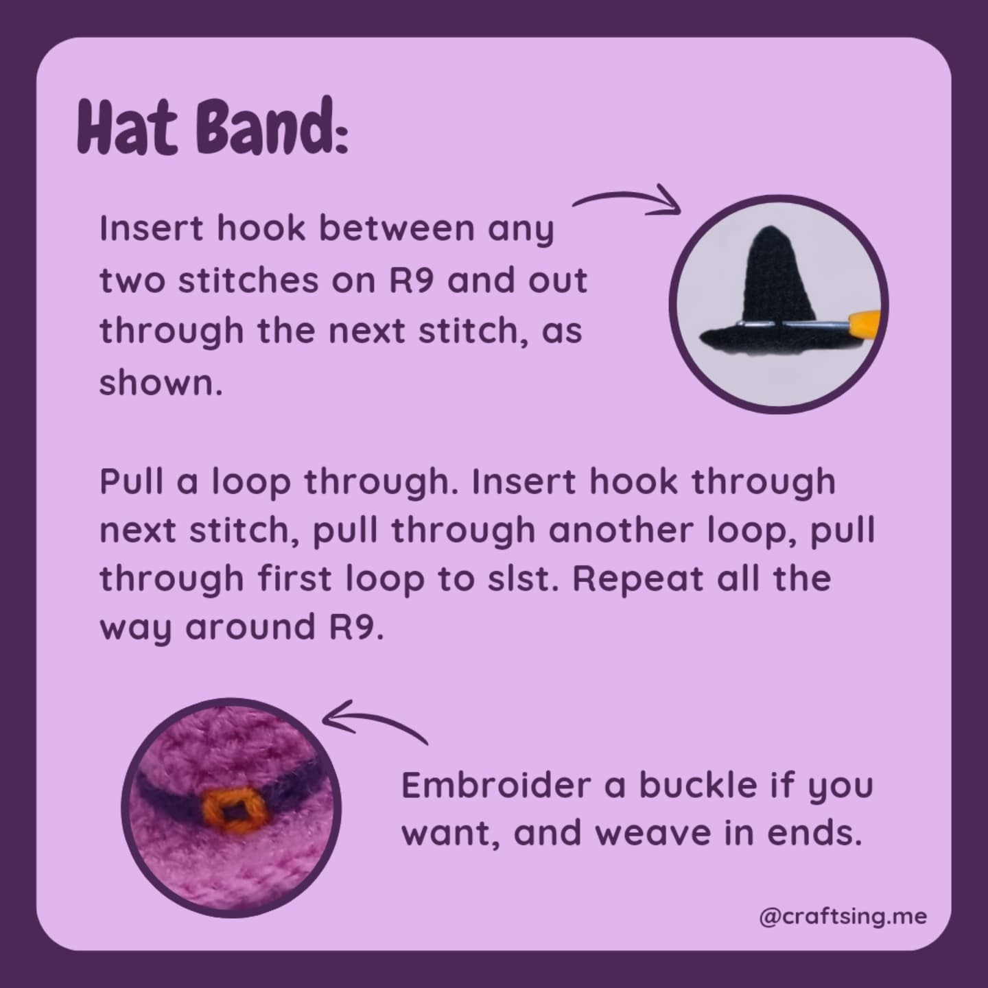 Free Crochet Pattern: Itty-Bitty Witchy Hats