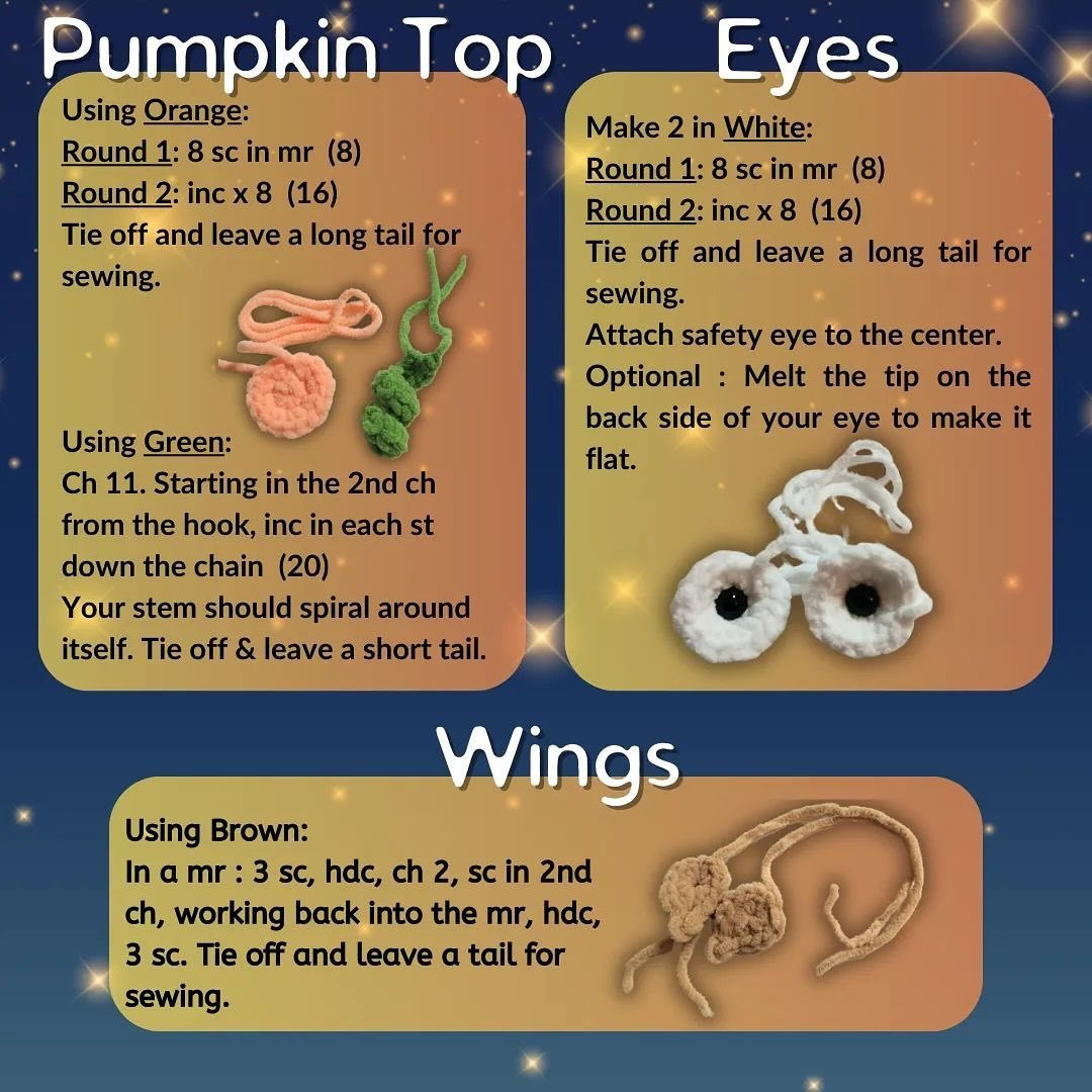 Free Crochet Pattern: Jack-Owl-Lantern Amigurumi