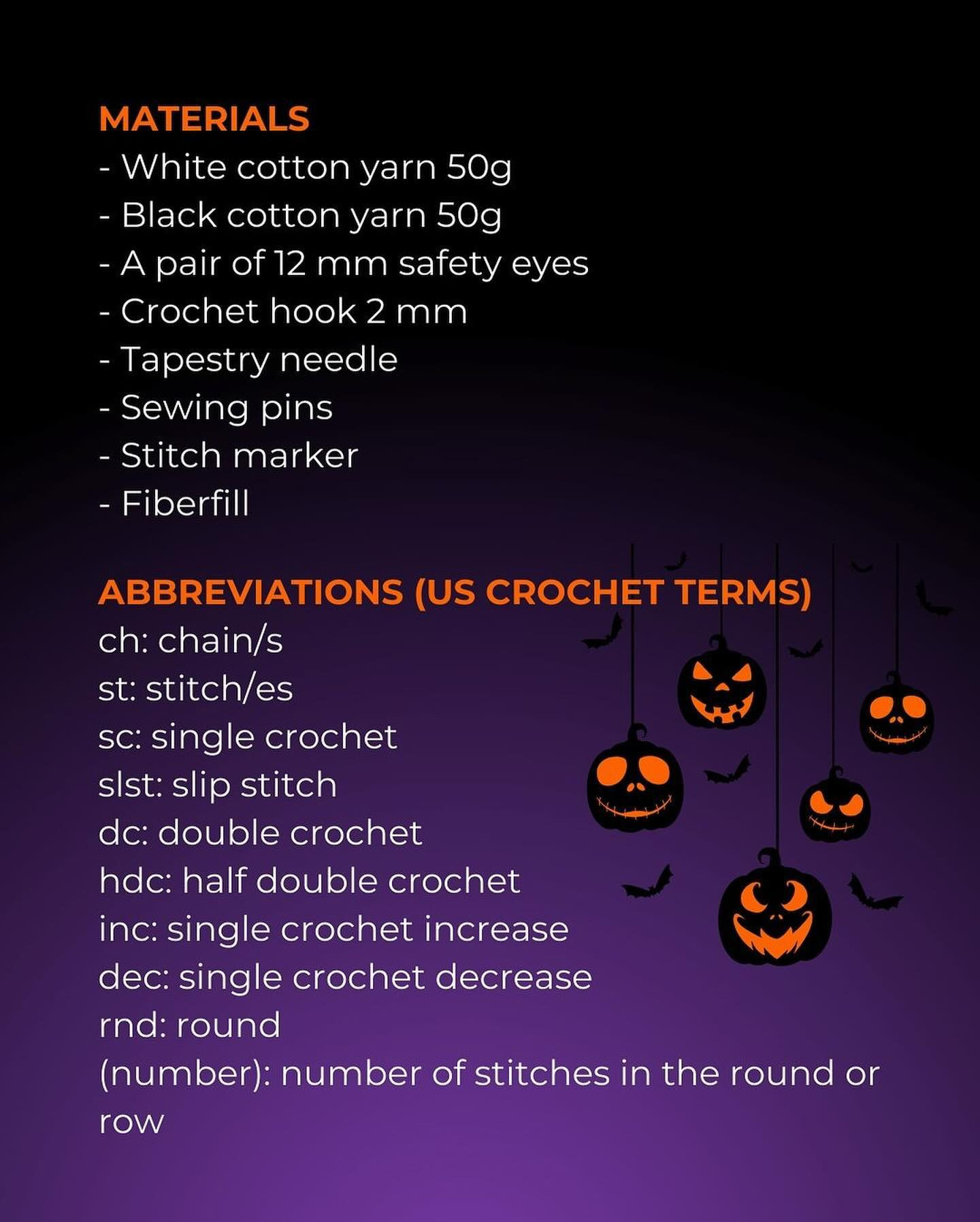 Free Crochet Pattern: Jack Skellington Amigurumi
