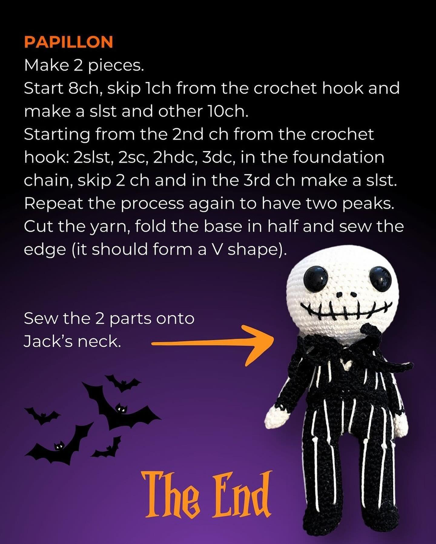 Free Crochet Pattern: Jack Skellington Amigurumi