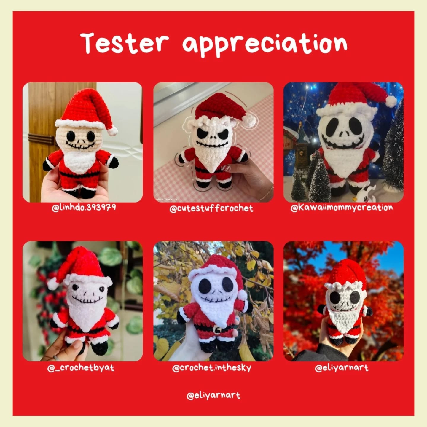 Free Crochet Pattern: Jack Skellington Christmas Amigurumi
