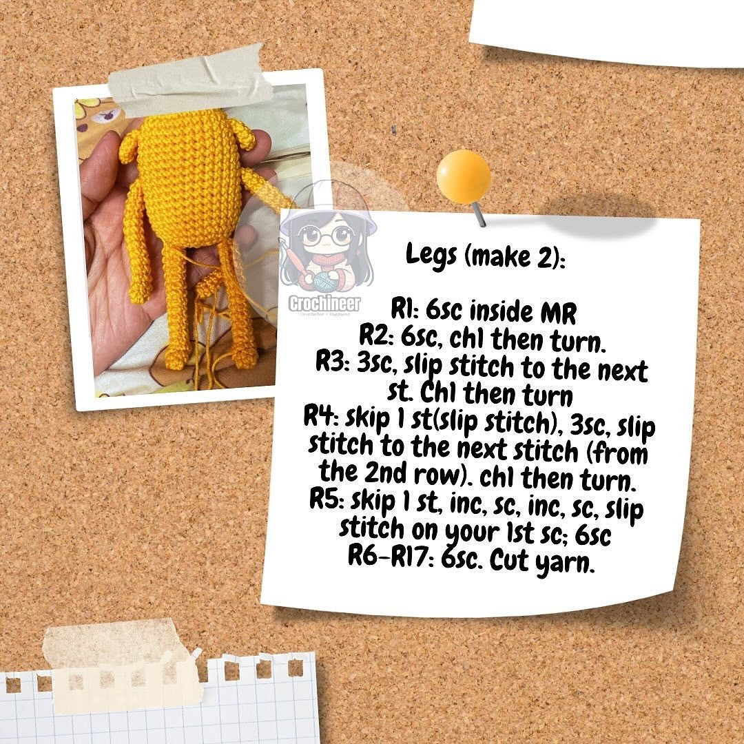 Free Crochet Pattern: Jake the Dog Amigurumi