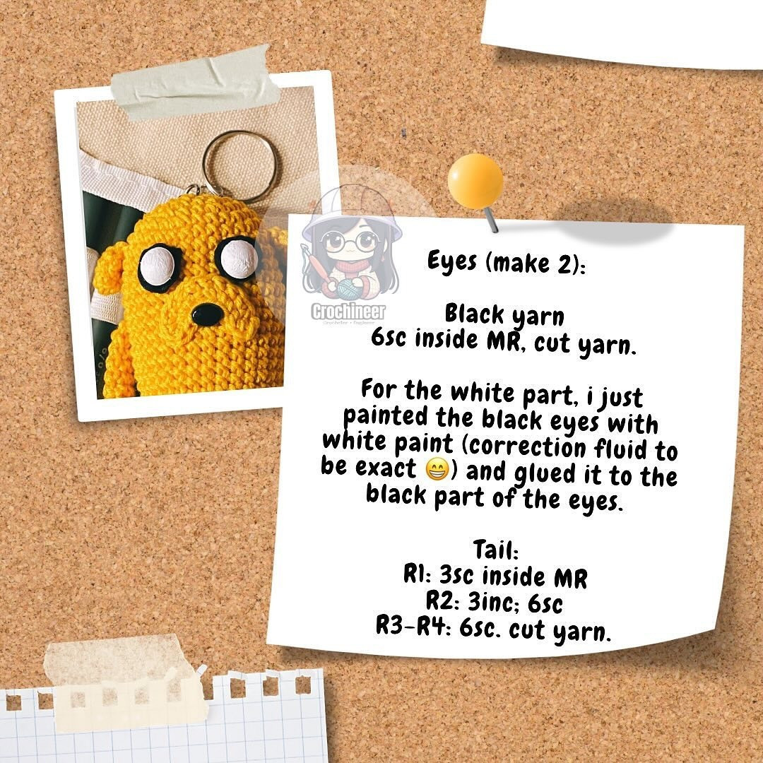 Free Crochet Pattern: Jake the Dog Amigurumi