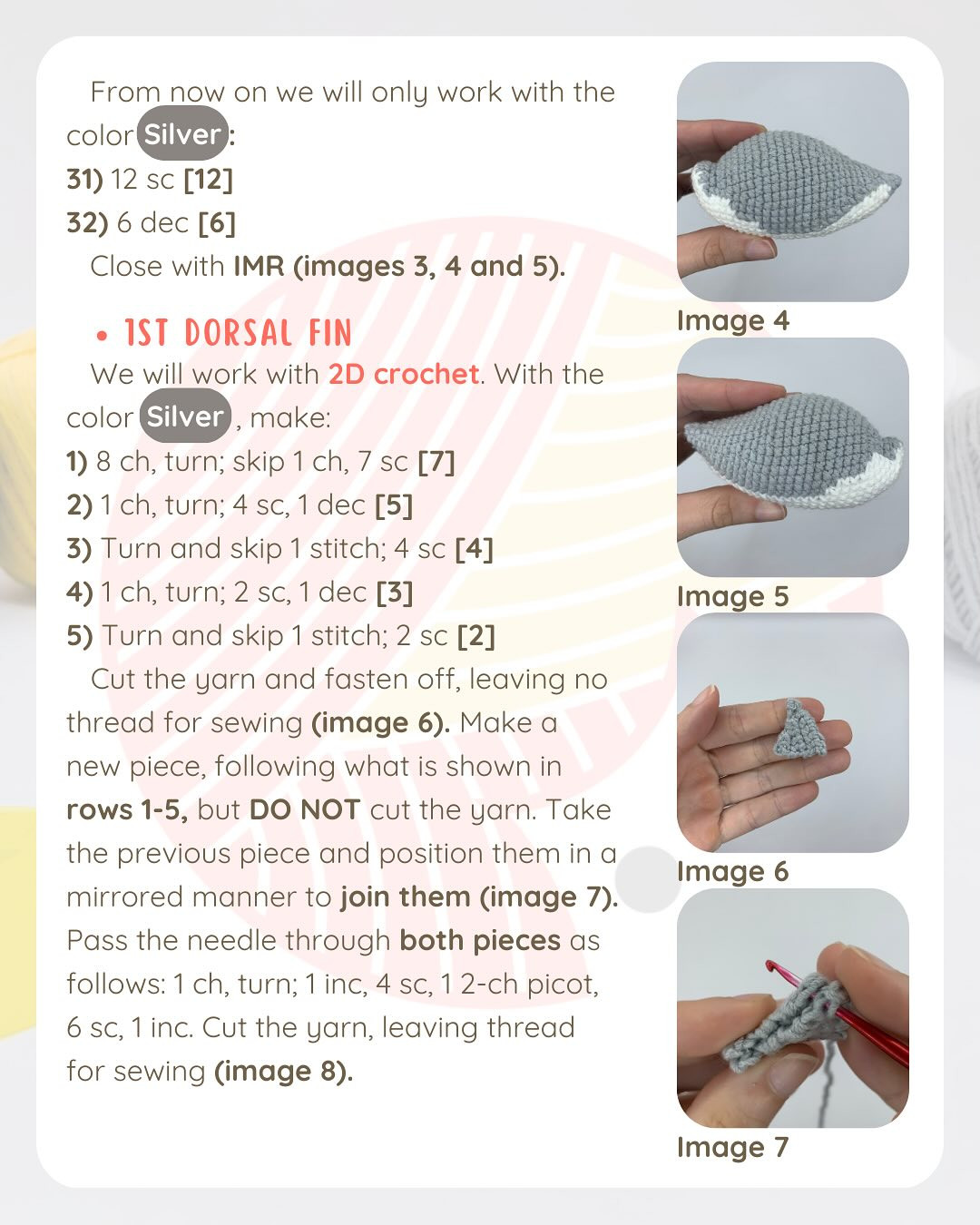 Free Crochet Pattern: Jeff the Landshark Amigurumi